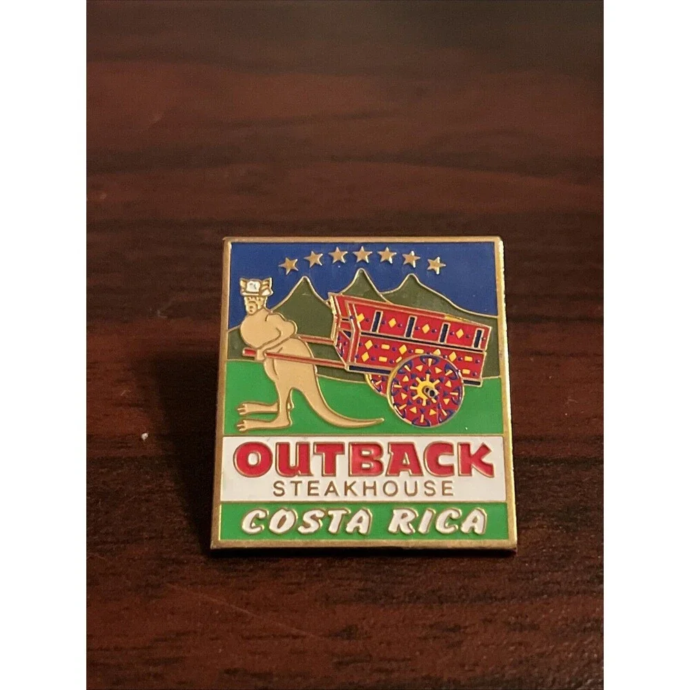 Outback Steakhouse Costa Rica Kangaroo‎ Lapel Hat Pin